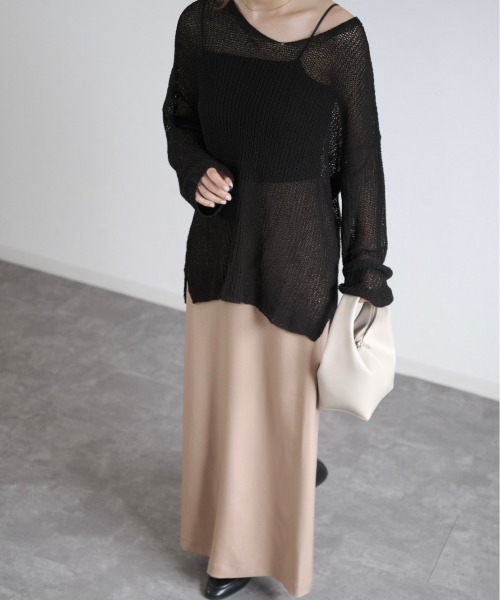 Reurie'（レウリィ）の「フルジップハンドバッグ / full zip hand bag バッグ ダブルジップ ワンハンドル ベージュ ブラック（ハンドバッグ・レディース・ブラック/ベージュ・FREE）」の14枚目の写真