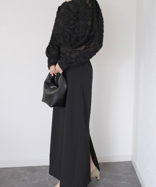 Reurie'（レウリィ）の「フルジップハンドバッグ / full zip hand bag バッグ ダブルジップ ワンハンドル ベージュ ブラック（ハンドバッグ・レディース・ブラック/ベージュ・FREE）」の8枚目の写真