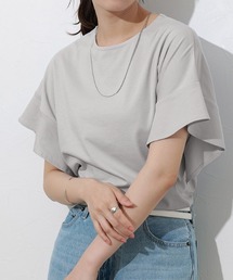 接触冷感フレアスリーブTシャツ