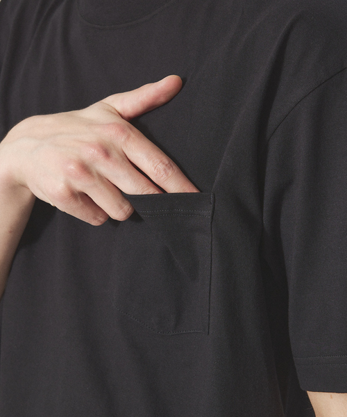 HANES(ヘインズ)の「【Hanes/ヘインズ】 BEEFY ポケット Tシャツ(Tシャツ/カットソー・メンズ・ホワイト/ブラック・L/XL/M)」の8枚目の写真