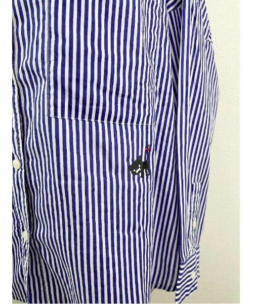 Rydia(リディア)の「ストライプオーバーシャツ(シャツ/ブラウス・レディース・グリーン/レッド/ブルー・M)」の14枚目の写真