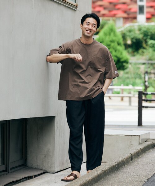 Russell Athletic（ラッセルアスレティック）の「【RUSSELL ATHLETIC】別注 DRI-POWER ビッグTシャツ（Tシャツ/カットソー・メンズ・ウッド/ネイビー/ホワイト/チャコールグレー・MEDIUM/LARGE）」の10枚目の写真