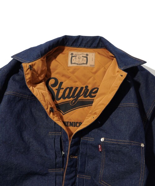 NineMicrophones(ナインマイクロフォンズ)の「REVERSIBLE DENIM JKT(ブルゾン・メンズ・ブラウン/オリーブ・X-LARGE/LARGE/MEDIUM)」の7枚目の写真
