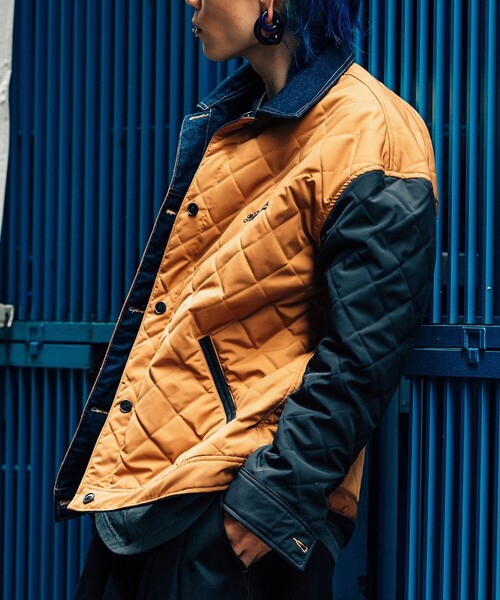 NineMicrophones(ナインマイクロフォンズ)の「REVERSIBLE DENIM JKT(ブルゾン・メンズ・ブラウン/オリーブ・X-LARGE/LARGE/MEDIUM)」の14枚目の写真
