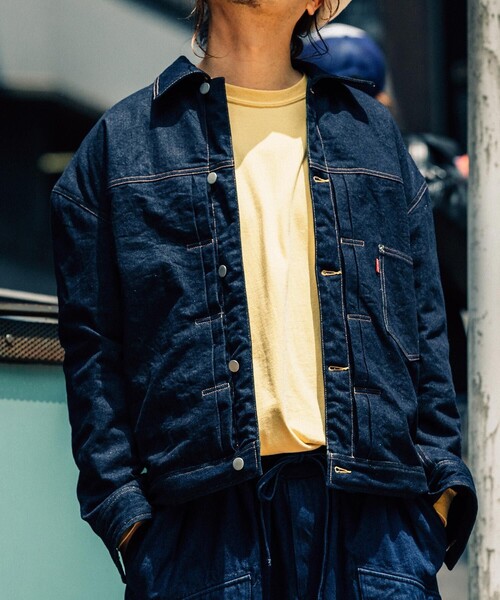 NineMicrophones(ナインマイクロフォンズ)の「REVERSIBLE DENIM JKT(ブルゾン・メンズ・ブラウン/オリーブ・X-LARGE/LARGE/MEDIUM)」の20枚目の写真