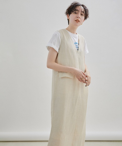 SALON adam et rope'(サロン アダム エ ロペ)の「Stainlessレクタングルリング(リング・レディース・ゴールド・FREE)」の3枚目の写真