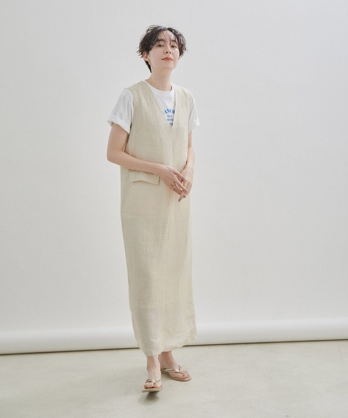 SALON adam et rope'(サロン アダム エ ロペ)の「Stainlessレクタングルリング(リング・レディース・ゴールド・FREE)」の4枚目の写真