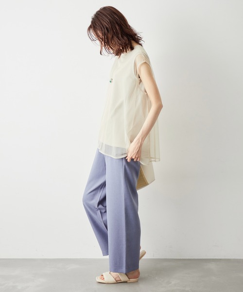 ROPE' PICNIC（ロペピクニック）の「チュールカットトップス（Tシャツ/カットソー・レディース・ブラック/キナリ/ベージュ系その他・38）」の14枚目の写真