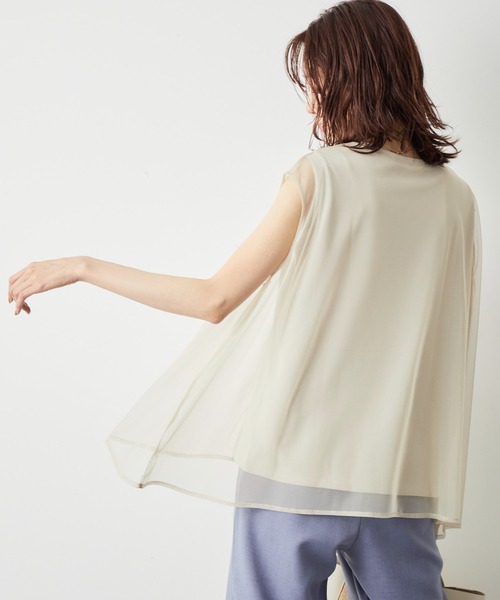 ROPE' PICNIC（ロペピクニック）の「チュールカットトップス（Tシャツ/カットソー・レディース・ブラック/キナリ/ベージュ系その他・38）」の17枚目の写真