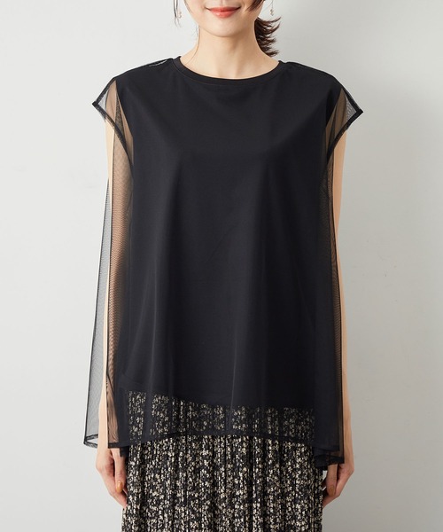 ROPE' PICNIC（ロペピクニック）の「チュールカットトップス（Tシャツ/カットソー・レディース・ブラック/キナリ/ベージュ系その他・38）」の18枚目の写真