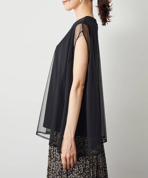 ROPE' PICNIC（ロペピクニック）の「チュールカットトップス（Tシャツ/カットソー・レディース・ブラック/キナリ/ベージュ系その他・38）」の19枚目の写真