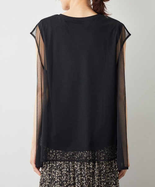 ROPE' PICNIC（ロペピクニック）の「チュールカットトップス（Tシャツ/カットソー・レディース・ブラック/キナリ/ベージュ系その他・38）」の20枚目の写真