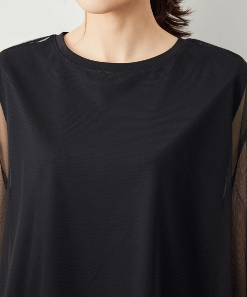 ROPE' PICNIC（ロペピクニック）の「チュールカットトップス（Tシャツ/カットソー・レディース・ブラック/キナリ/ベージュ系その他・38）」の21枚目の写真