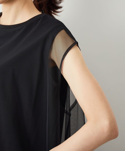 ROPE' PICNIC（ロペピクニック）の「チュールカットトップス（Tシャツ/カットソー・レディース・ブラック/キナリ/ベージュ系その他・38）」の22枚目の写真