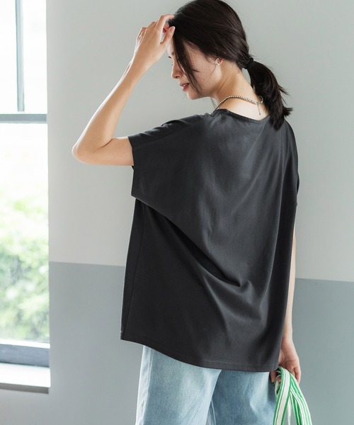 coca(coca)(コカ)の「台形カットプルオーバー(Tシャツ/カットソー・レディース・ブラック/その他1/ホワイト/ライトベージュ・M/L)」の9枚目の写真