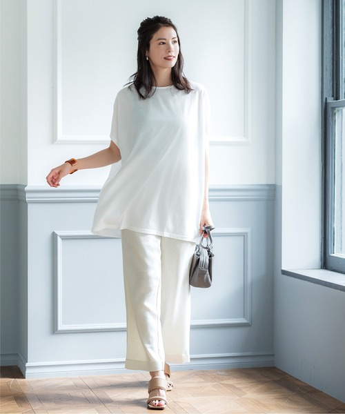 coca(coca)(コカ)の「台形カットプルオーバー(Tシャツ/カットソー・レディース・ブラック/その他1/ホワイト/ライトベージュ・M/L)」の17枚目の写真