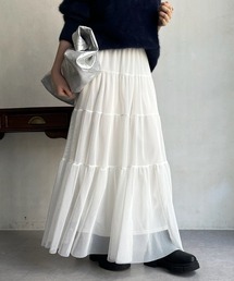 DouDou | 【新色追加】メッシュティアードスカート(スカート)