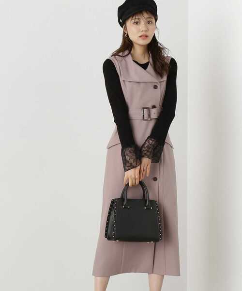 PROPORTION BODY DRESSING(プロポーションボディドレッシング)の「トレンチデザインタイトジャンスカ / 1213240808(ワンピース・レディース・ベージュ/ブラウン・SMALL/MEDIUM)」の13枚目の写真