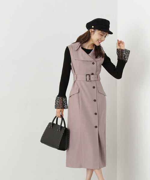 PROPORTION BODY DRESSING(プロポーションボディドレッシング)の「トレンチデザインタイトジャンスカ / 1213240808(ワンピース・レディース・ベージュ/ブラウン・SMALL/MEDIUM)」の20枚目の写真