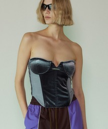 PRANK PROJECT | ベロアコンビビスチェ / Velour Combi Bustier(チューブトップ)