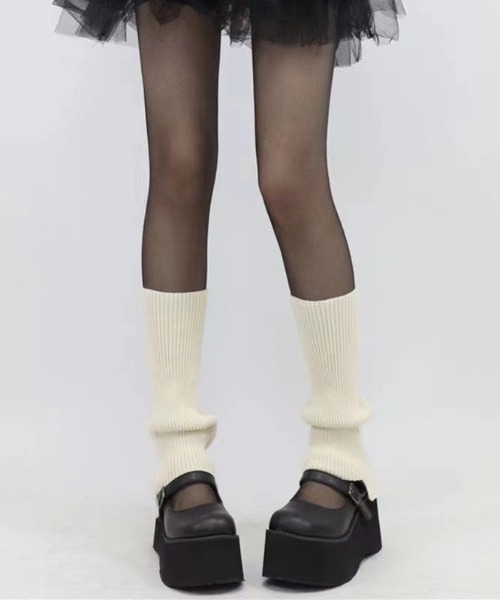 almo（アルモ）の「【LAMPOON】ルーズニットレッグウォーマー（レッグウォーマー・レディース・ホワイト/グレー/ブラウン/ベージュ/ブラック・FREE）」の5枚目の写真