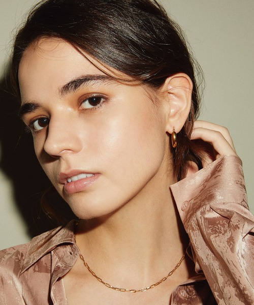 CENE（セネ）の「【CENE】セネ/シンプルフープピアス（ピアス（両耳用）・レディース・ゴールド/シルバー・FREE）」の15枚目の写真