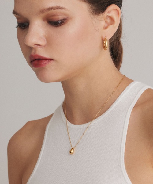 CENE（セネ）の「【CENE】セネ/シンプルフープピアス（ピアス（両耳用）・レディース・ゴールド/シルバー・FREE）」の17枚目の写真