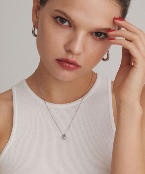 CENE（セネ）の「【CENE】セネ/シンプルフープピアス（ピアス（両耳用）・レディース・ゴールド/シルバー・FREE）」の22枚目の写真