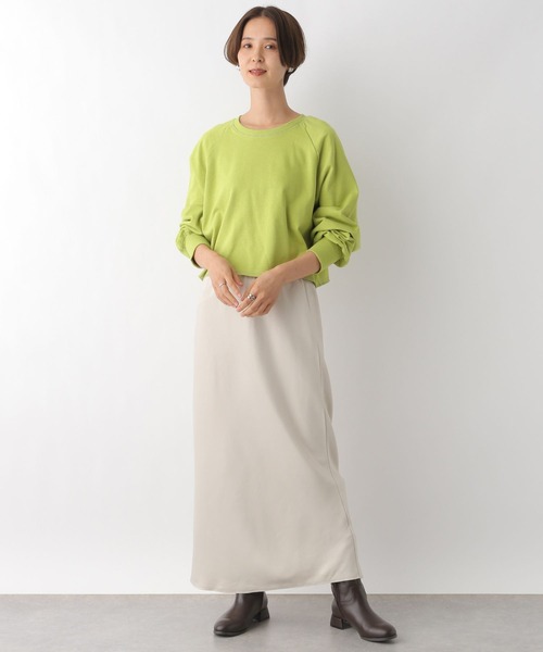 LEPSIM(レプシィム)の「ラグランショートプルオーバー 908527(Tシャツ/カットソー・レディース・グレー/ライトグリーン/ブラック/オフホワイト・FREE)」の10枚目の写真