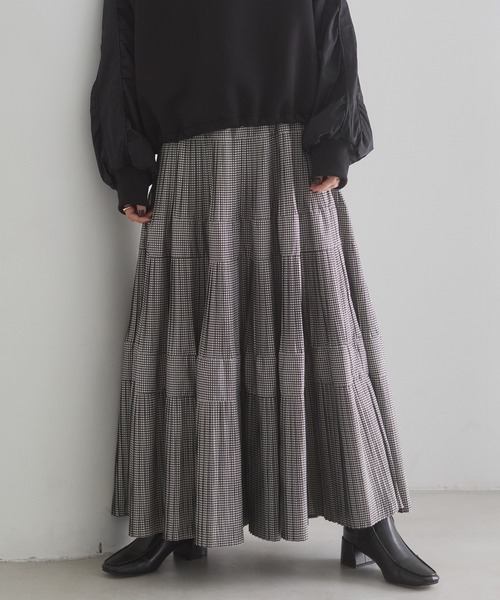 プリーツティアードスカート（スカート）｜hunch（ハンチ）の