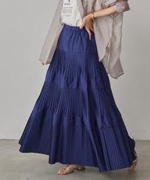 hunch（ハンチ）の「プリーツティアードスカート（スカート）」