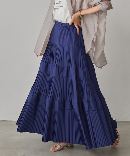 Hunch(ハンチ) プリーツティアードスカート hunch（ハンチ）の「プリーツティアードスカート（スカート）」 - WEAR