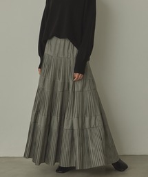 hunch（ハンチ）の「プリーツティアードスカート（スカート）」