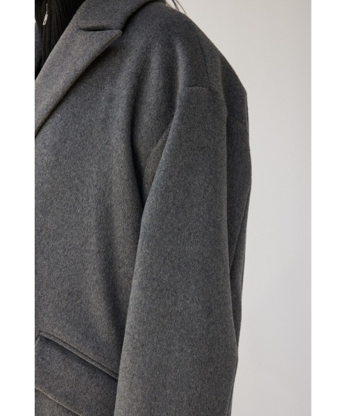 crie conforto（クリーコンフォルト）の「ピークドダブルロングコート（チェスターコート・レディース・ベージュ/ネイビー/ブラウン/グレー・FREE）」の12枚目の写真