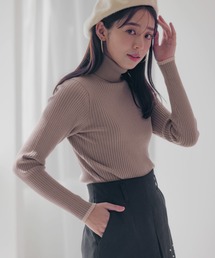 mysty woman | 【WEB限定】キャンディ配色タートルニット　977522(ニット/セーター)