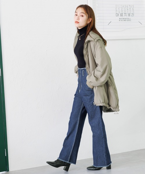 mysty woman(ミスティウーマン)の「【WEB限定】キャンディ配色タートルニット 977522(ニット/セーター・レディース・ホワイト系その他/ブラウン系その他2/グリーン系その他/ブラック系その他/ブラウン系その他/ベージュ系その他・FREE)」の7枚目の写真