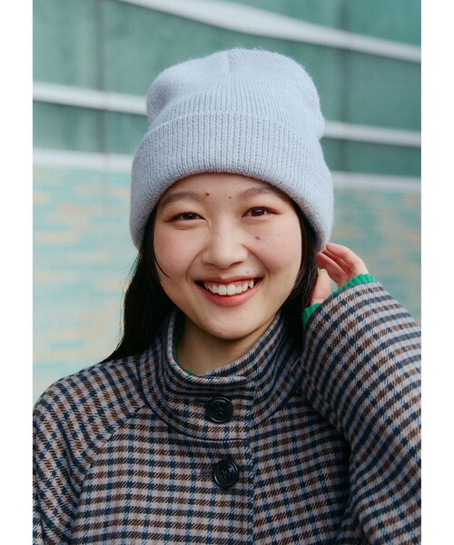 Ray BEAMS レイビームス チェックスタンドカラーコート