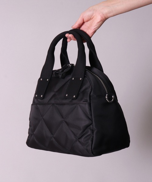 LIZDAYS（リズデイズ）の「(LF)【LIZDAYS】キルティング ナイロン ショルダーバッグ & トートバッグ（トートバッグ・レディース・ダークグレー/ブラック/ベージュ・ONE SIZE）」の7枚目の写真