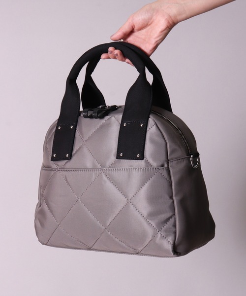LIZDAYS（リズデイズ）の「(LF)【LIZDAYS】キルティング ナイロン ショルダーバッグ & トートバッグ（トートバッグ・レディース・ダークグレー/ブラック/ベージュ・ONE SIZE）」の9枚目の写真