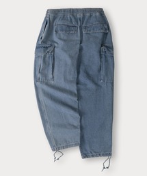 SlashDate（スラッシュデイト）の「【0】ワイドシルエットデニムイージーカーゴパンツ/ワイドテーパード/ケミカルウォッシュ（カーゴパンツ）」