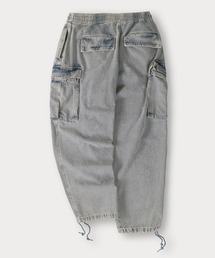 SlashDate（スラッシュデイト）の「【0】ワイドシルエットデニムイージーカーゴパンツ/ワイドテーパード/ケミカルウォッシュ（カーゴパンツ）」
