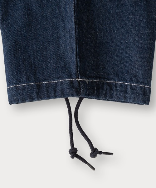 SlashDate（スラッシュデイト）の「【0】ワイドシルエットデニムイージーカーゴパンツ/ワイドテーパード/ケミカルウォッシュ（カーゴパンツ・メンズ・ケミカルウォッシュ/ブラック系その他/ワンウォッシュ/ライトインディゴブルー/ブラック・M/L/XL）」の20枚目の写真