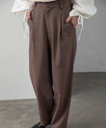 Amiur | tuck design check pants(その他パンツ)