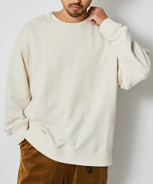 Firsthand（ファーストハンド）の「Firsthand/ファーストハンド ビッグシルエットピグメントクルーネックスウェット（スウェット・メンズ・ネイビー/オフホワイト/ブラック・L/M）」の8枚目の写真