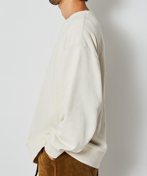 Firsthand（ファーストハンド）の「Firsthand/ファーストハンド ビッグシルエットピグメントクルーネックスウェット（スウェット・メンズ・ネイビー/オフホワイト/ブラック・L/M）」の10枚目の写真