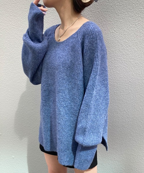 MIEL CRISHUNANT（ミエルクリシュナ）の「前後2WAYプルオーバーニット（ニット/セーター・レディース・ブラック/ピンク/ブルー・FREE）」の20枚目の写真