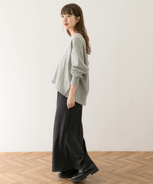 URBAN RESEARCH Sonny Label(アーバンリサーチサニーレーベル)の「深Vネックスウェットプルオーバー(スウェット・レディース・グレー系その他/ホワイト系その他/チャコールグレー・FREE)」の19枚目の写真