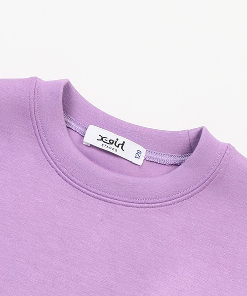 X-girl Stages（エックスガールステージス）の「ガールモチーフダンボールニットトレーナー（スウェット・キッズ・トップグレー/ラベンダー/ブラック/アイボリー・120cm/110cm/140cm/80ｃｍ/100cm/90cm/130cm）」の16枚目の写真