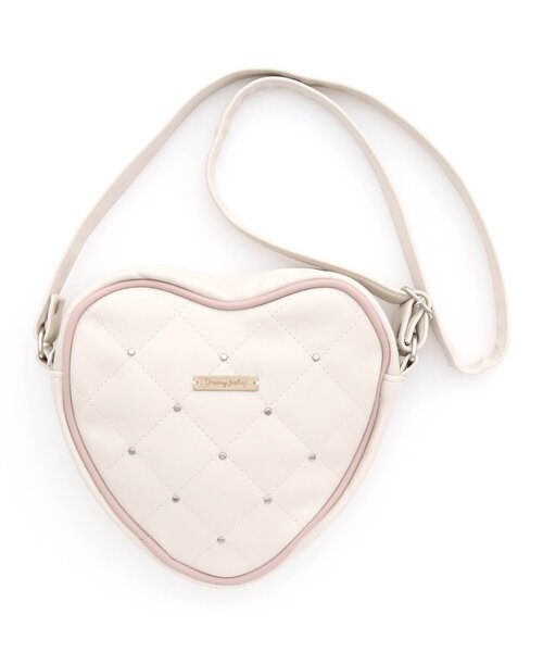 apres les cours（アプレレクール）の「キルトハートポシェット（ショルダーバッグ・キッズ・ブラック/アイボリー・FREE）」の5枚目の写真