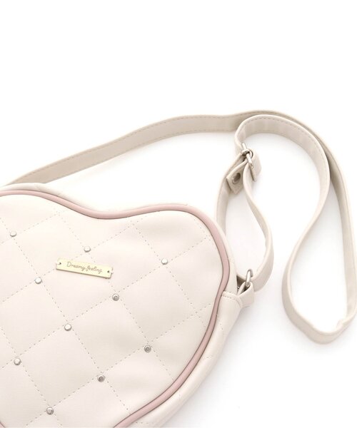 apres les cours（アプレレクール）の「キルトハートポシェット（ショルダーバッグ・キッズ・ブラック/アイボリー・FREE）」の9枚目の写真